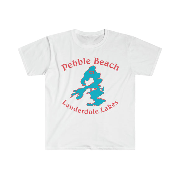 Pebble Beach Subdivision on Lauderdale Lakes, WI Unisex Softstyle T-Shirt