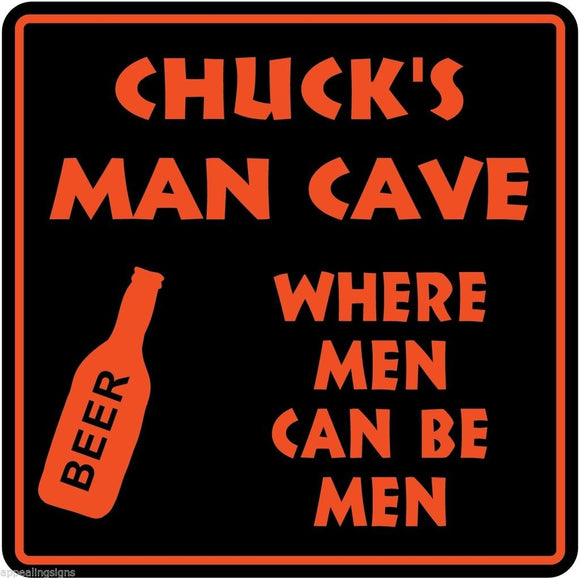 Personalized Custom Name MAN CAVE Bar Beer Den Garage Funny Sign #9