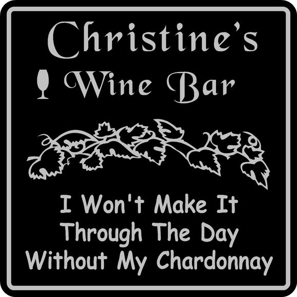 Personalized Custom Name Wine Room Tasting Bar Pub Wall Family Gift Sign #9