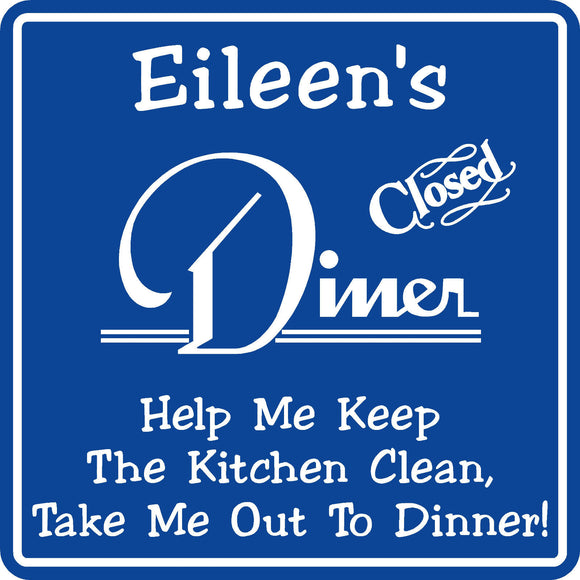 New Personalized Custom Name Kitchen Breakfast Diner Decor Plaque Wall Sign