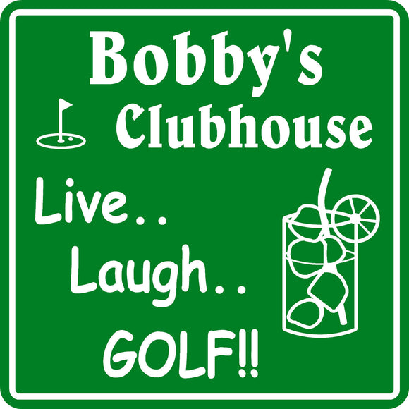 New Personalized Custom Name Golf Golfing Golfer Clubhouse Gift Bar Sign #4