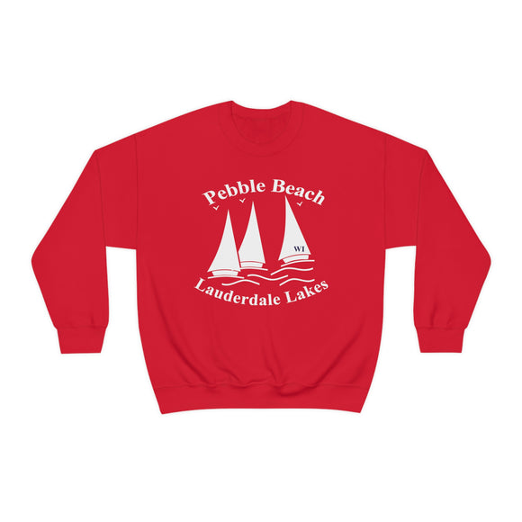 Pebble Beach Subdivision on Lauderdale Lakes, WI Unisex Heavy Blend™ Crewneck Sweatshirt