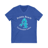 Pebble Beach Subdivision on Lauderdale Lakes Unisex Jersey Short Sleeve V-Neck Tee