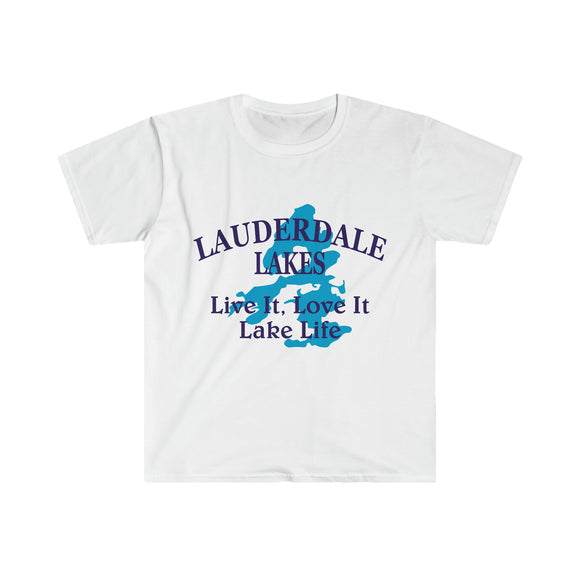 Lauderdale Lakes, WI Lake Life Unisex Softstyle T-Shirt