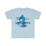 Life Is Better on Lauderdale Lakes, WI Unisex Softstyle T-Shirt