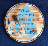 Lauderdale Lakes WI Weathered Look Wood Sign Blessings