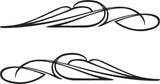 Flames Vinyl Car Truck Decals Pinstriping # 2 Graphics Boat Golf Cart Stickers