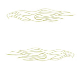 Flames Vinyl Car Truck Decals Pinstriping # 4 Graphics Boat Golf Cart Stickers
