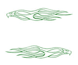 Flames Vinyl Car Truck Decals Pinstriping # 4 Graphics Boat Golf Cart Stickers