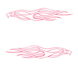 Flames Vinyl Car Truck Decals Pinstriping # 4 Graphics Boat Golf Cart Stickers