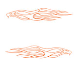 Flames Vinyl Car Truck Decals Pinstriping # 4 Graphics Boat Golf Cart Stickers