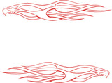 Flames Vinyl Car Truck Decals Pinstriping # 4 Graphics Boat Golf Cart Stickers