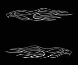 Flames Vinyl Car Truck Decals Pinstriping # 4 Graphics Boat Golf Cart Stickers
