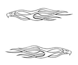 Flames Vinyl Car Truck Decals Pinstriping # 4 Graphics Boat Golf Cart Stickers