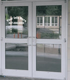 2 Line Custom Business Retail Door Lettering Graphics Decal Personalized