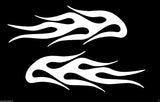 (2) Vinyl Vehicle Graphics Decals Stickers Flames # 4 Custom Auto Truck Colors