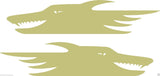 (2) Vinyl Vehicle Graphics Decals Tribal # 1 Fox Custom Auto Truck  Asst Colors