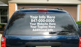 (1) 5 Line Back (2) 5 Line Side Truck Car Vehicle Custom Auto Decal