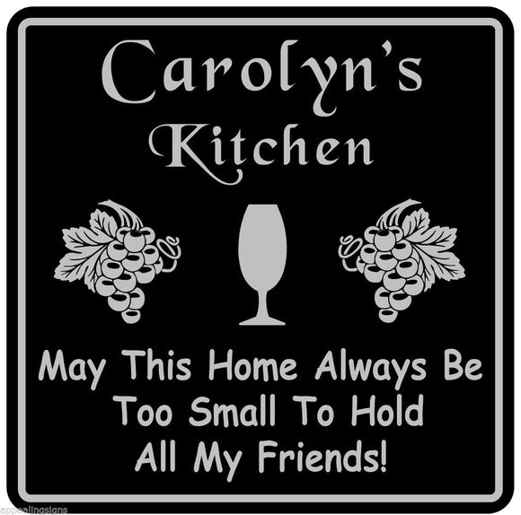 New Personalized Custom Name Kitchen Breakfast Diner Decor Plaque Wall Sign #2