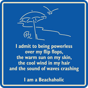 Custom Beachaholic Home Lake Ocean Boat Nautical Marine Gift Sign  #1a