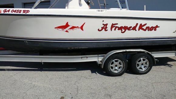 Boat Name Decal Custom