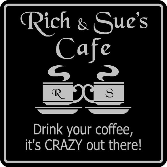 New Personalized Name Sign Coffee Cafe Java Kitchen Restaurant Sign # 4