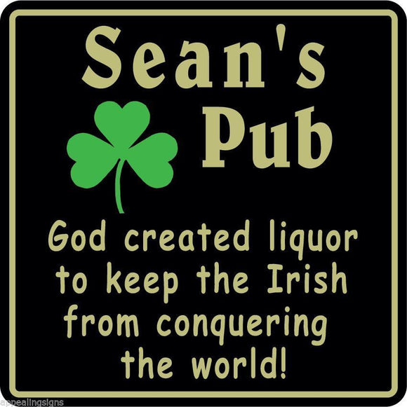 New Personalized Custom Name Irish Pub Bar Beer Home Decor Plaque Sign #5