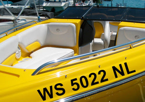 3" Boat Hull Registration Numbers Jet Ski Sea Doo PWC Vinyl Decal Pair