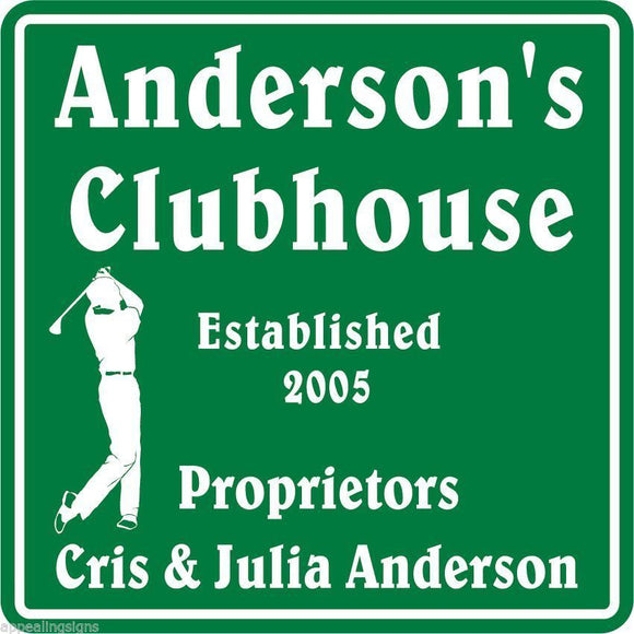 New Personalized Custom Name Golf Golfing golfer Clubhouse Gift Bar Sign #1