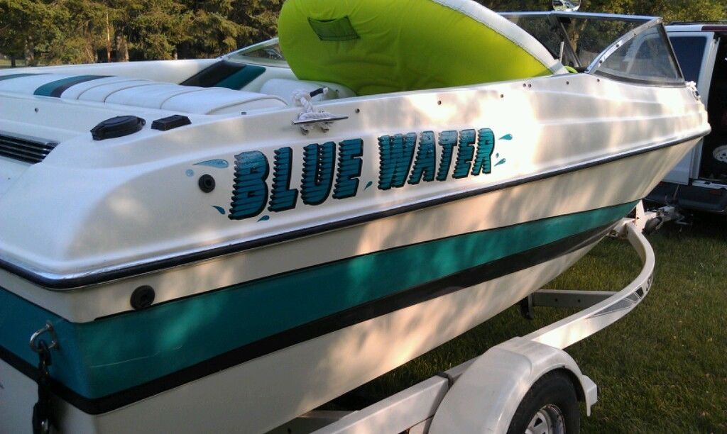 2) Custom Boat Name Vinyl Lettering Decal Sticker + 1 Shadow Color La –  Appealing Signs