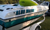 (2) Custom Boat Name Vinyl Lettering  Decal Sticker + 1 Shadow Color Large