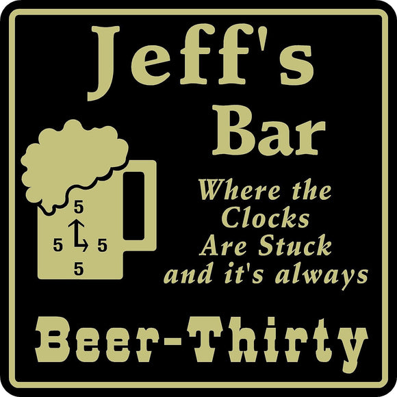 New Personalized Custom Name It's Always Beer Thirty Bar Beer Pub Gift Sign #20