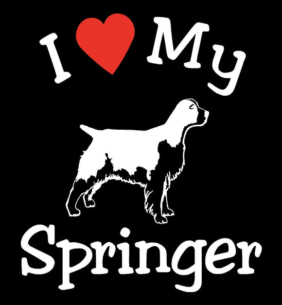 NEW I LOVE MY DOG SPRINGER PET CAR DECALS STICKERS GIFT