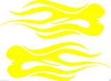 (2) Vinyl Vehicle Graphics Decals Stickers Flames #1 Custom Auto Truck Colors