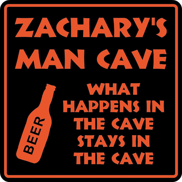 Personalized Custom Name MAN CAVE Bar Beer Den Garage Funny Sign #3