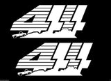 (2) Vinyl Vehicle Graphics Decals Speed Racing # 7 Custom Auto Truck  Asst Color