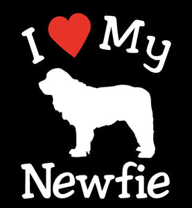 NEW I LOVE MY DOG NEWFIE PET CAR DECALS STICKERS GIFT NEWFOUNDLAND