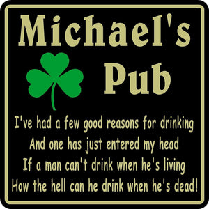 New Personalized Custom Name Irish Pub Bar Beer Home Decor Plaque Sign #15