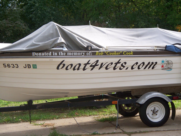 Custom Speed Pontoon Sail Boat RV Name Vinyl Letters 6