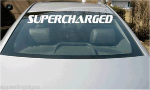 SUPERCHARGED Vehicle Car Truck Vinyl Graphics Decal 40"