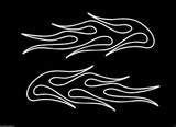 (2) Vinyl Vehicle Graphics Decals Stickers Flames # 8 Custom Auto Truck Colors