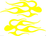 (2) Vinyl Vehicle Graphics Decals Stickers Flames # 6 Custom Auto Truck Colors