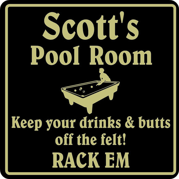 New Personalized Custom Name Pool Room Billiards Sign Bar Beer Pub Gift  #3