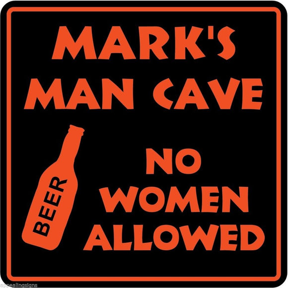 Personalized Custom Name MAN CAVE Bar Beer Den Garage Funny Sign #6