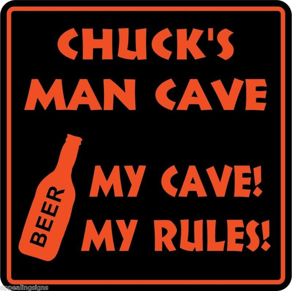 Personalized Custom Name MAN CAVE Bar Beer Den Garage Funny Sign #7