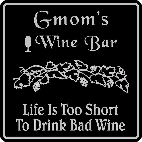 Custom Wine Sign Personalized Name Wine Tasting Bar Pub Wall Decor #2