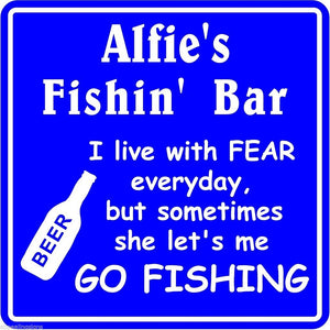 New Personalized Custom Name Fishing Bar Beer Tavern Pub Gift Fish Wall Sign #10