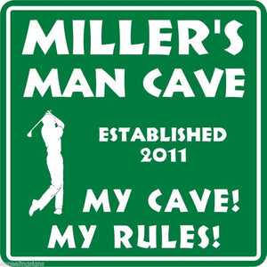 Personalized Custom Name MAN CAVE Bar Beer Den Garage Funny Sign #8