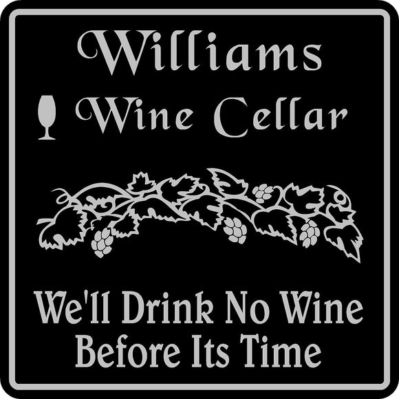Personalized Custom Name Wine Room Tasting Bar Pub Wall Family Gift Sign #1