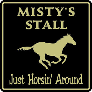 Personalized Custom Name Horse Stable Barn Ranch Farm Equestrian Sign #3